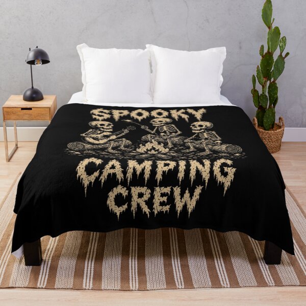 Item preview, Spooky Camping Crew Skeleton Campfire designed and sold by NoeValdric.