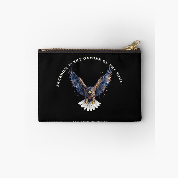 Item preview, Freedom Is The Oxygen Of The Soul Eagle Quote Moshe Dayan Art designed and sold by Vibe-Vary.