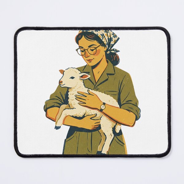 Item preview, Veterinarian Holding A Lamb designed and sold by eduardoroa22.