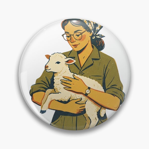 Item preview, Veterinarian Holding A Lamb designed and sold by eduardoroa22.