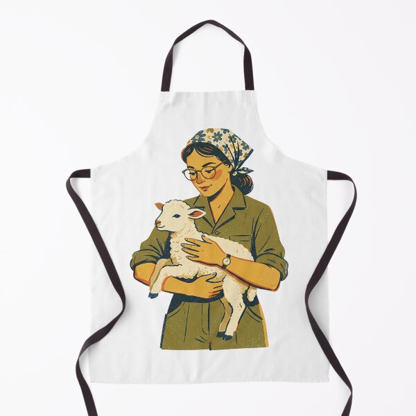 Item preview, Veterinarian Holding A Lamb designed and sold by eduardoroa22.