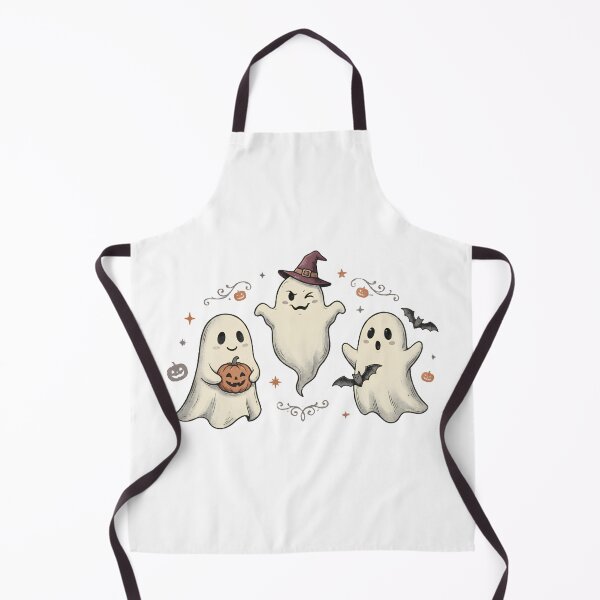 Item preview, Cute Halloween Ghost Trio with Witch Hat, Pumpkin and Bats Illustration designed and sold by abdelski.