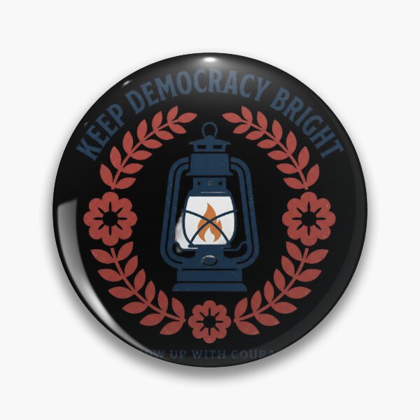 Item preview, Keep Democracy Bright Courage Lantern Art designed and sold by marry treasures.
