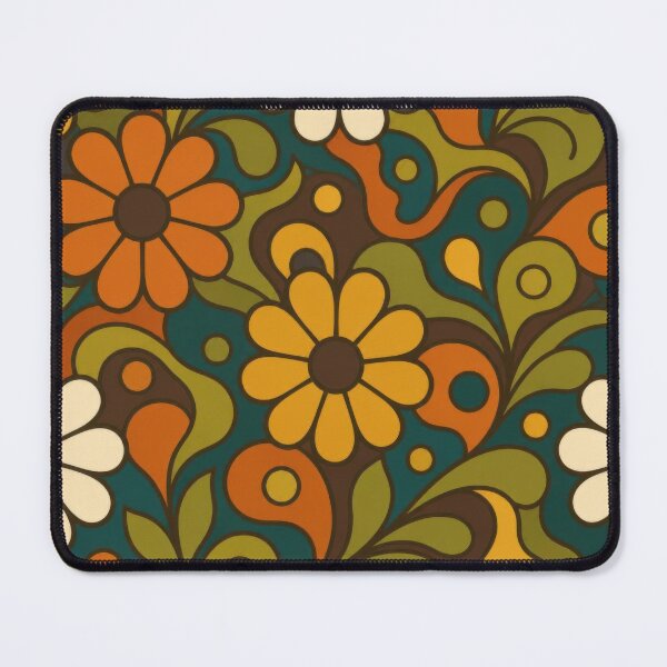 Item preview, Retro 70s Groovy Floral Daisy Seamless Pattern designed and sold by VELORIA706.