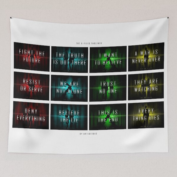 Item preview, The X-Files | Taglines (White) designed and sold by Artist18XF.