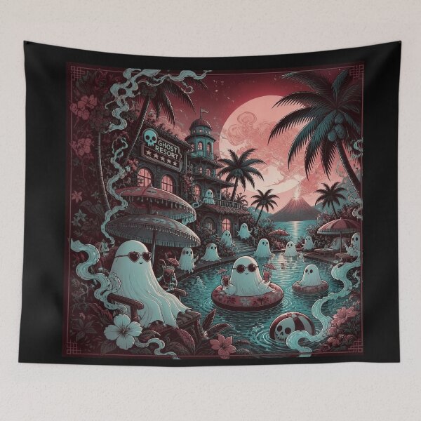Item preview, Ghost Resort in Moonlight designed and sold by Shelley Loewnau-Jones Studio.