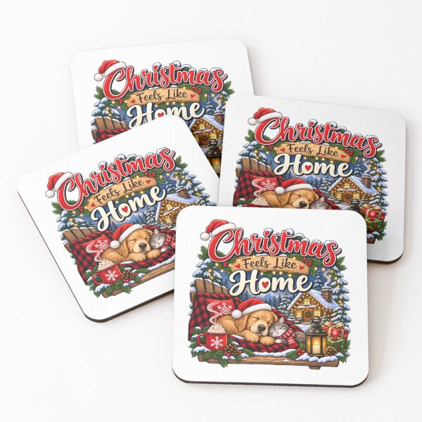 Item preview, Christmas Feels Like Home – Cozy Dog and Cat Christmas designed and sold by SVALANART.