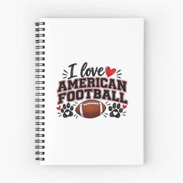 Item preview, I love American football – American football footprints designed and sold by FootprintofLove.
