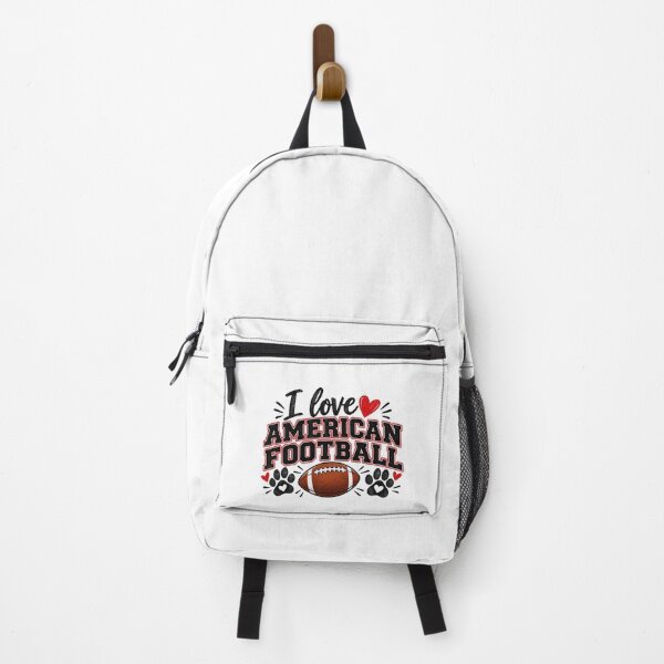 Item preview, I love American football – American football footprints designed and sold by FootprintofLove.