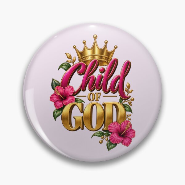 Item preview, Child of God Crown Floral Christian Design designed and sold by Rhanises Lifestyle.