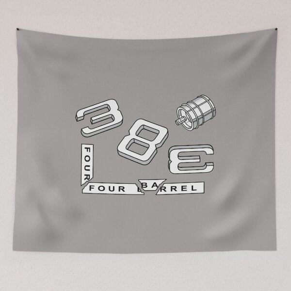 Item preview, 383 Four Barrel Engine Performance Tee-61 designed and sold by MarcuBing.
