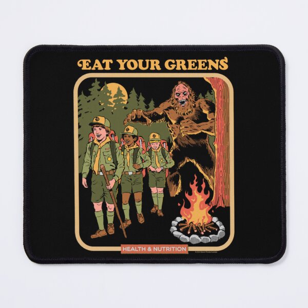 Item preview, Eat Your Greens Bigfoot Scouts Vintage Retro designed and sold by AmazingPics001.