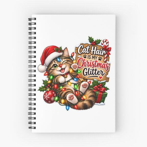 Item preview, Cat Hair Is My Christmas Glitter – Funny Christmas Cat designed and sold by SVALANART.
