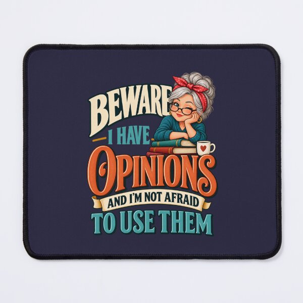 Item preview, Beware I Have Opinions Senior Humor designed and sold by PunchDrop.