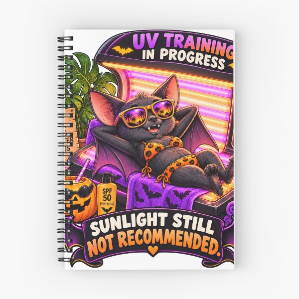 Item preview, Funny Bat UV Training – Sunlight Still Not Recommended designed and sold by EwelinaBa.