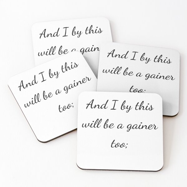 Item preview, “And I by this will be a gainer too;” - handwriting black designed and sold by ariksworld.
