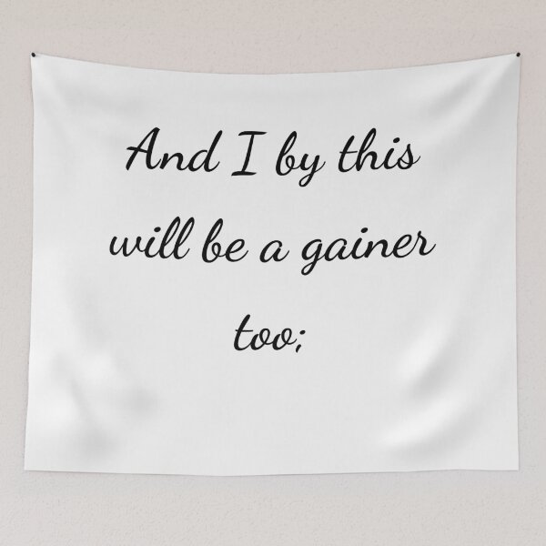Item preview, “And I by this will be a gainer too;” - handwriting black designed and sold by ariksworld.