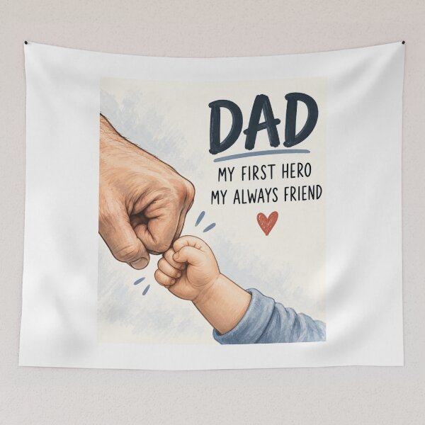 Item preview, Dad My First Hero Always Friend designed and sold by Willow Sky.