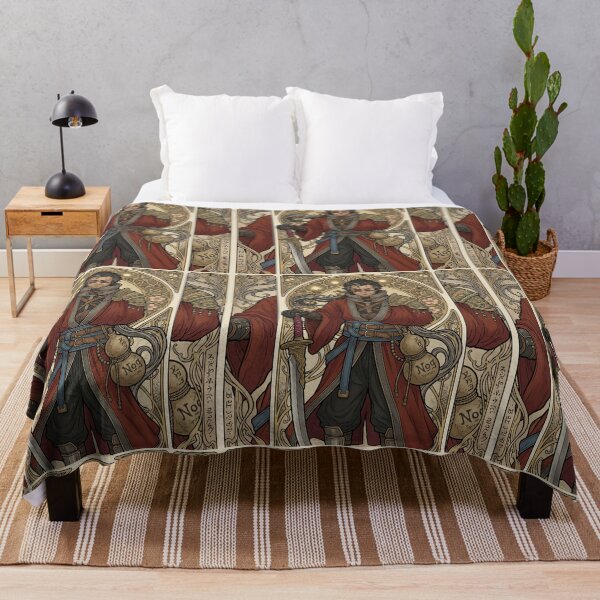 Item preview, Auron in the style of Alphonse Mucha designed and sold by Solace Sparkles.