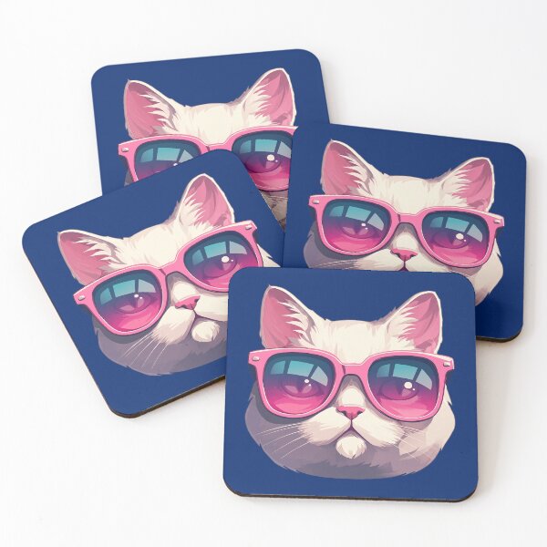 Item preview,  Cool Cat Pink Sunglasses    designed and sold by hanbong77.