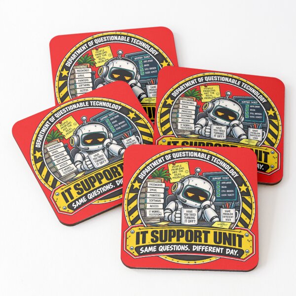 Item preview, Department of Questionable Technology IT Support Unit designed and sold by AdeGee.