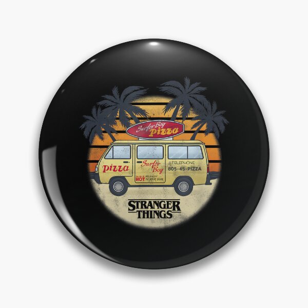 Item preview, Stranger Things 4 Surfer Pizza Van designed and sold by MaceonPi.