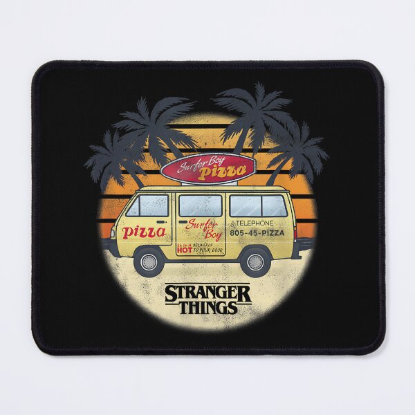 Item preview, Stranger Things 4 Surfer Pizza Van designed and sold by MaceonPi.