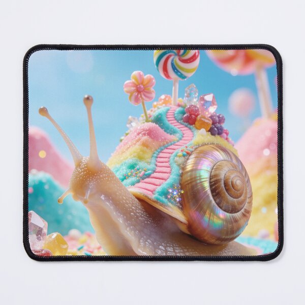 Item preview, Cute Candy Snail in Sweet Lolipop World designed and sold by OksArtStudio.