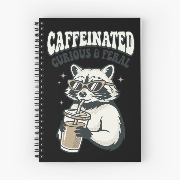 Item preview, Caffeinated Curious Feral Raccoon Iced Coffee designed and sold by marry treasures.