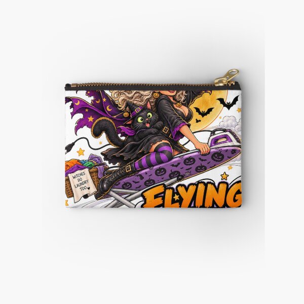 Item preview, Funny Witch Flying on an Ironing Board – Pressing Issues designed and sold by EwelinaBa.