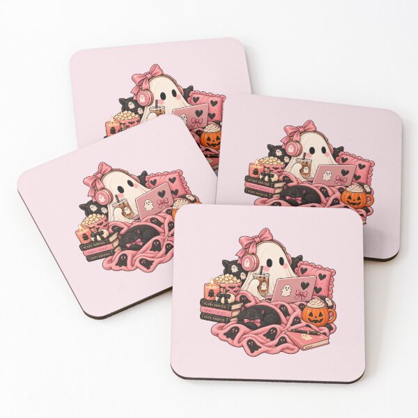Item preview, Cozy Halloween Movie Night Ghost – Spooky Season Stay In designed and sold by SnugbugStudios.