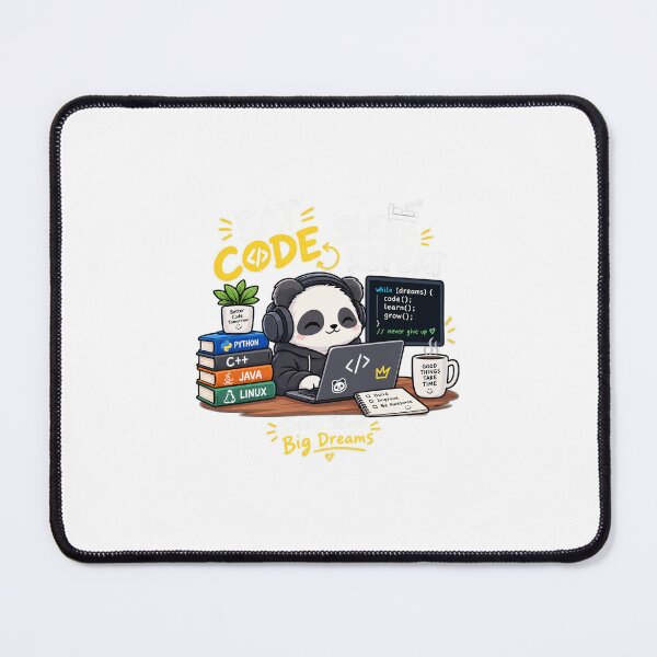 Item preview, Eat Sleep Code Repeat Panda designed and sold by InfiniteHubs.