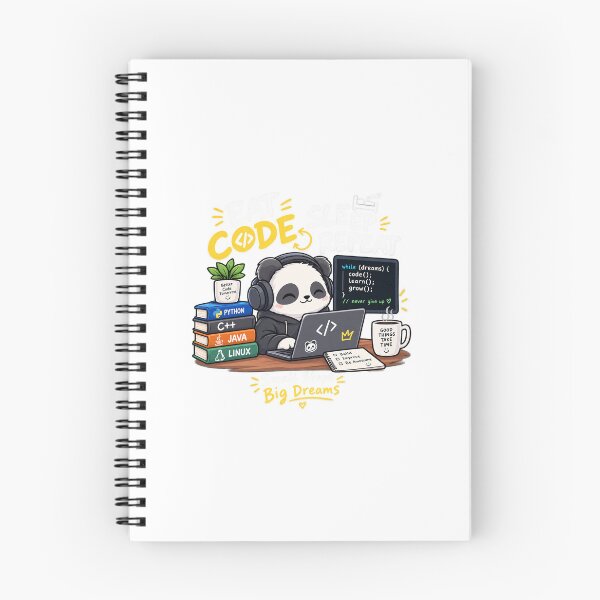 Item preview, Eat Sleep Code Repeat Panda designed and sold by InfiniteHubs.
