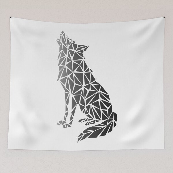 Item preview, Geometric Wolf - Blackstone designed and sold by Espyr.Art.