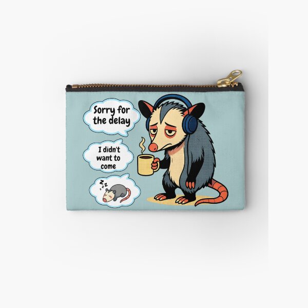 Item preview, Sleepy Opossum Coffee -funny tired opossum designed and sold by OLYUS.