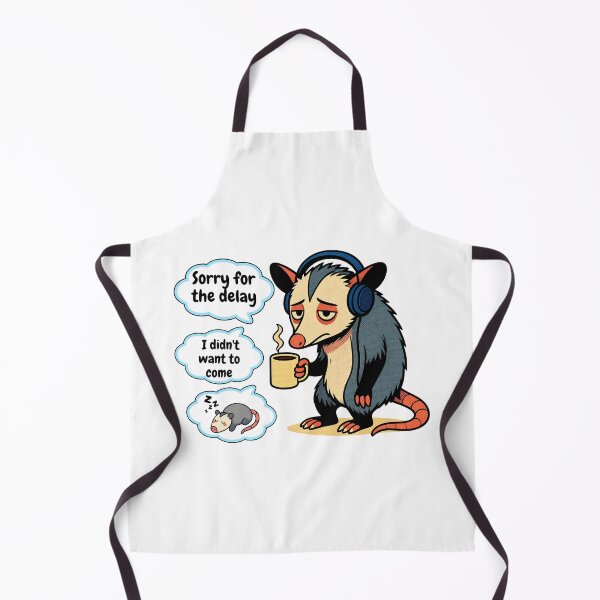 Item preview, Sleepy Opossum Coffee -funny tired opossum designed and sold by OLYUS.