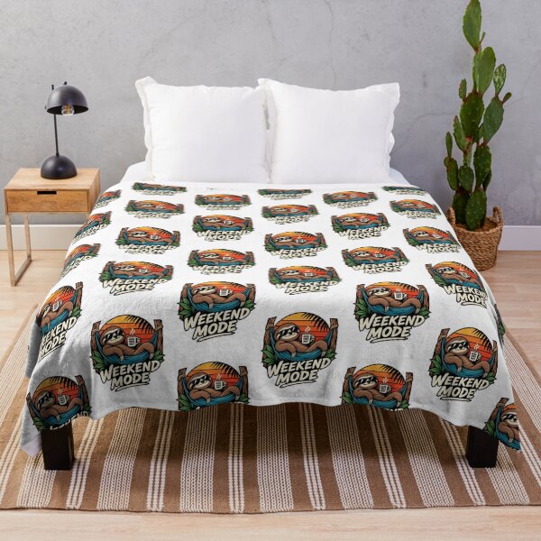 Item preview, Funny Sloth Weekend Mode Relaxing Good Vibes Gift designed and sold by w1ckerman.