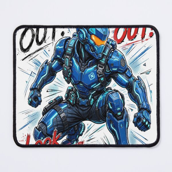 Item preview, Look Out Cyber Commando Techwear Streetwear Tee designed and sold by ZestlyStore94.