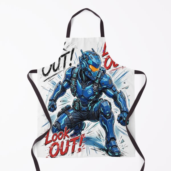 Item preview, Look Out Cyber Commando Techwear Streetwear Tee designed and sold by ZestlyStore94.
