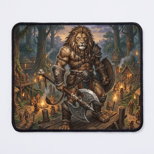 Item preview, Lion barbarian designed and sold by The King's general goods.