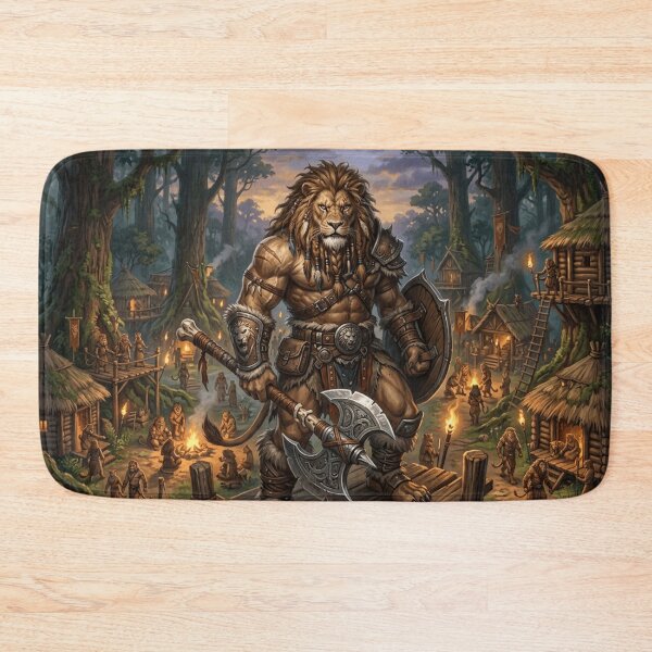 Item preview, Lion barbarian designed and sold by The King's general goods.
