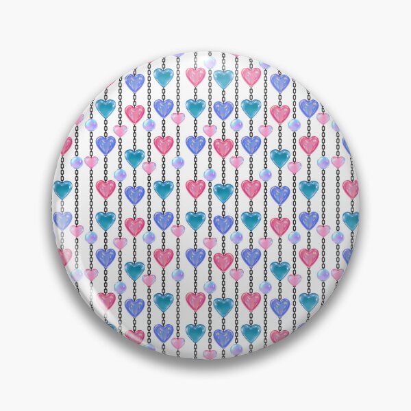 Item preview, Pastel Heart Bead Chains Vertical Seamless Pattern designed and sold by Sasitee.