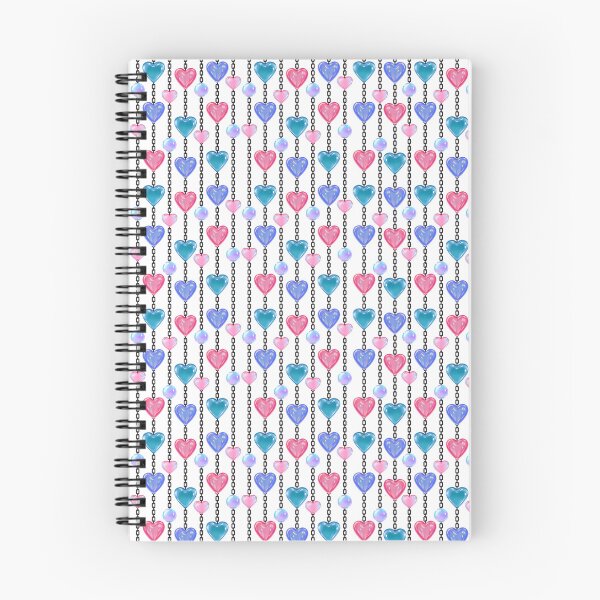 Item preview, Pastel Heart Bead Chains Vertical Seamless Pattern designed and sold by Sasitee.
