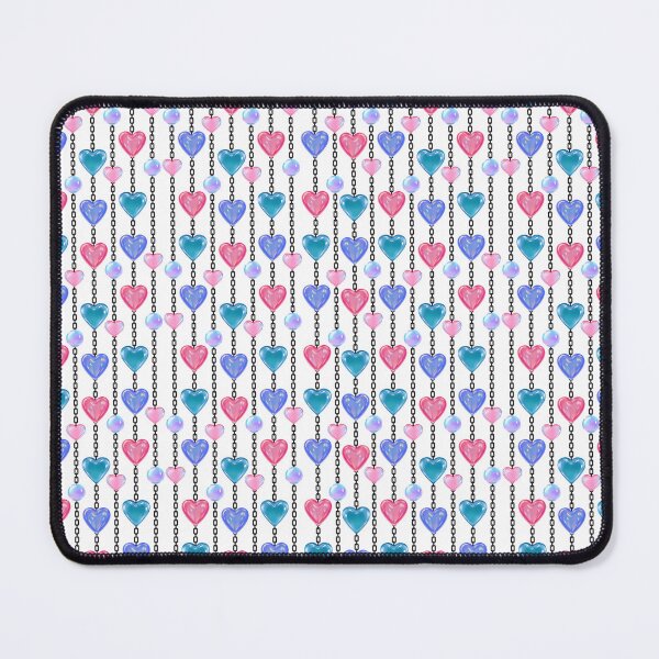 Item preview, Pastel Heart Bead Chains Vertical Seamless Pattern designed and sold by Sasitee.