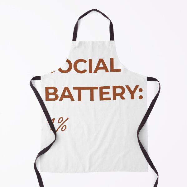 Item preview, SOCIAL BATTERY 1% designed and sold by itsnoviashop.
