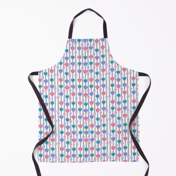 Item preview, Pastel Heart Bead Chains Vertical Seamless Pattern designed and sold by Sasitee.