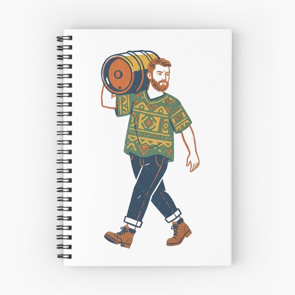 Item preview, Brewer Carrying A Keg designed and sold by eduardoroa22.