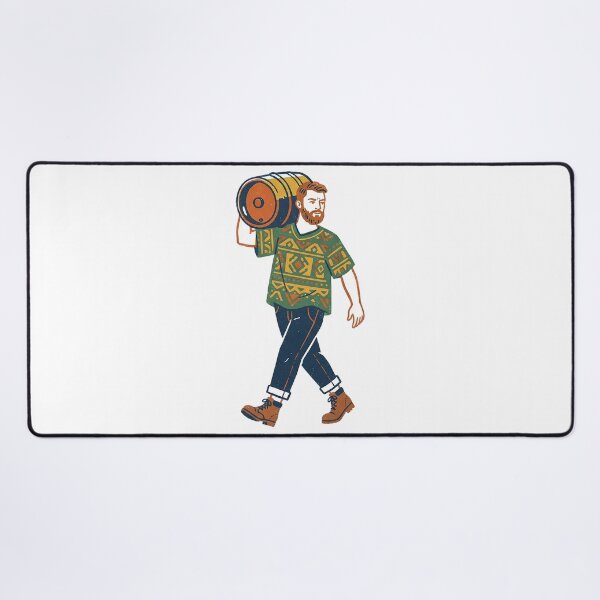 Item preview, Brewer Carrying A Keg designed and sold by eduardoroa22.