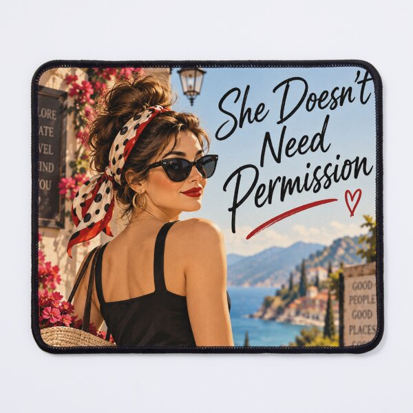 Item preview, She Doesn't Need Permission designed and sold by Peace,love,andbeaches.