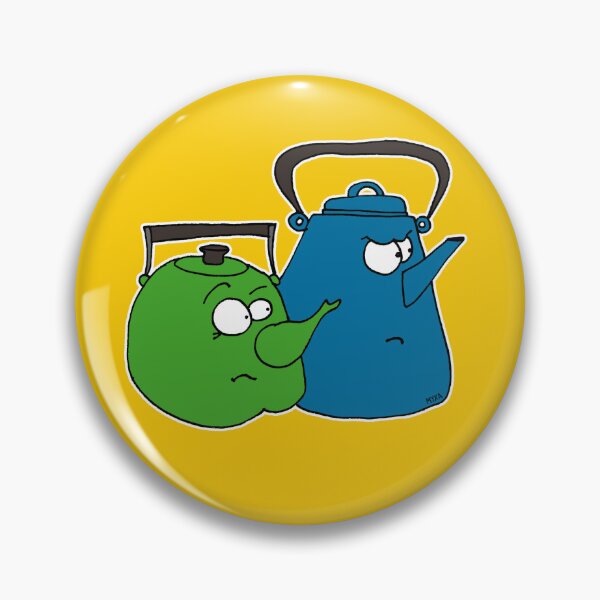 Item preview, Funny Teapots Tea Time Drama Sticker | Sarcastic Kitchen Humor Art designed and sold by MyxaART.